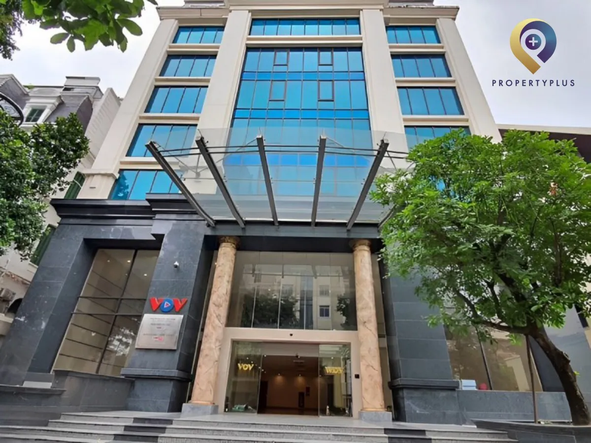 Khu vực sảnh ngoài tòa nhà VOV-Building